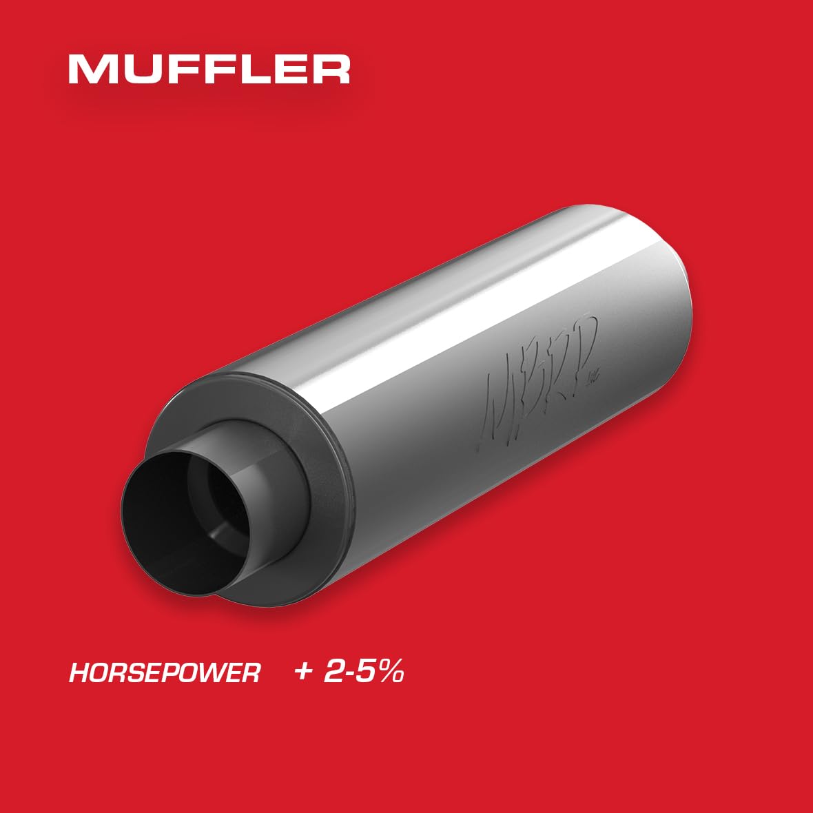 MBRP 5in ID Universal Inlet/Outlet 31in Single Muffler T409 (NO DROPSHIP)