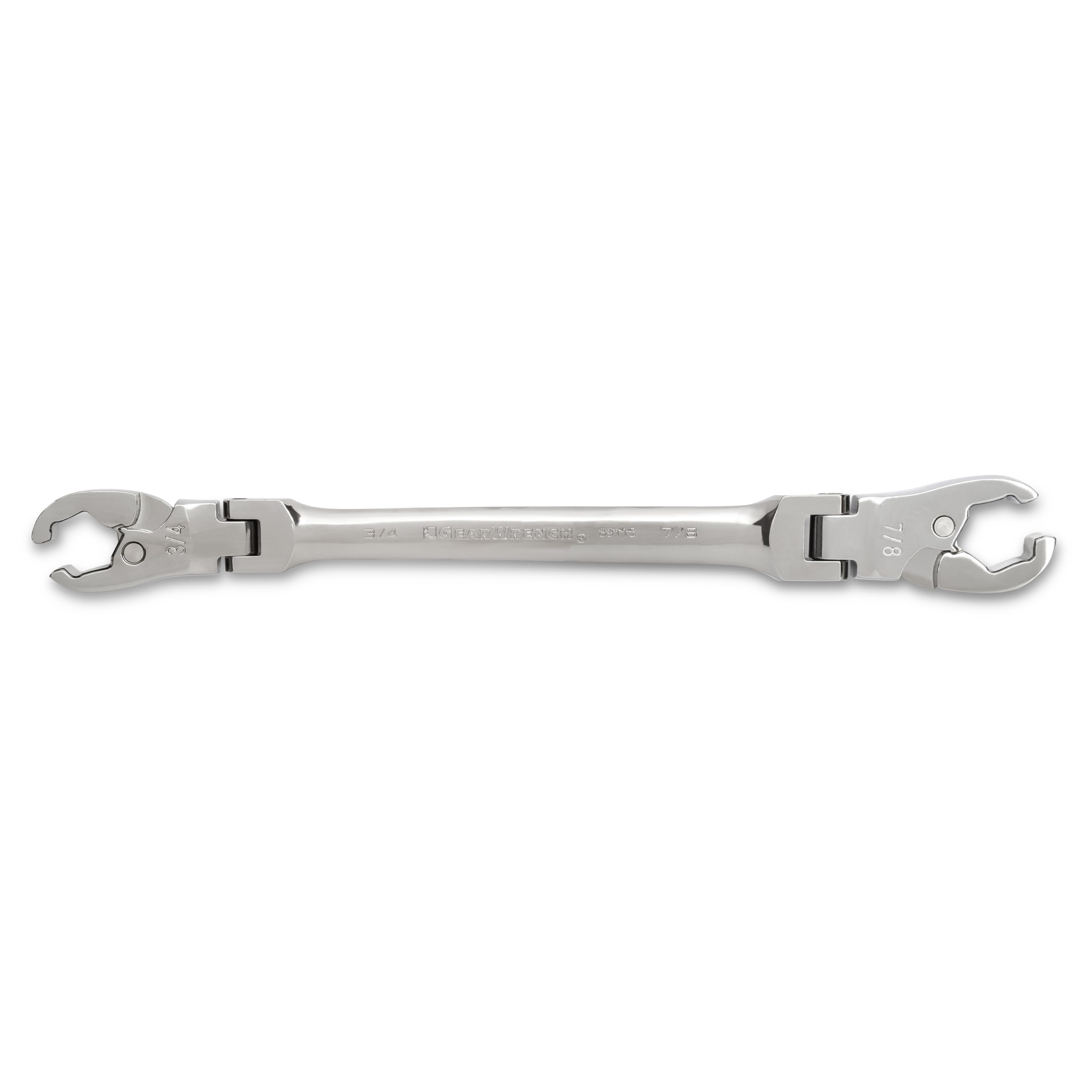 5 Pc. Ratcheting Flex Head GEARWRENCH Flare Nut Wrench Set, SAE - 89100