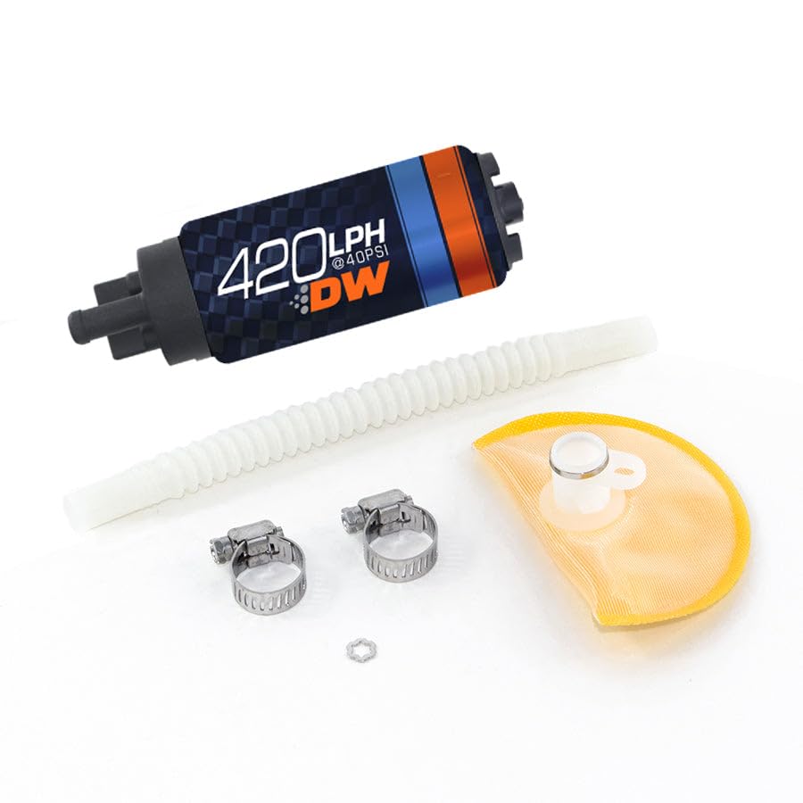 420lph Deatschwerks in-tank fuel pump w/ 9-1019 install kit (9-421-1019)