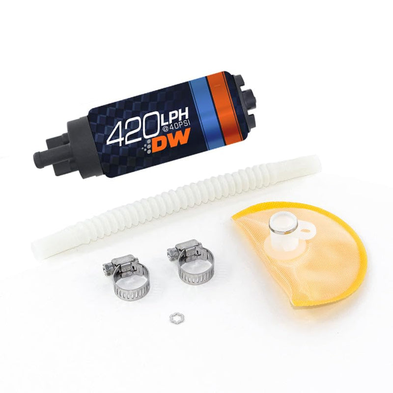 420lph Deatschwerks in-tank fuel pump w/ 9-1019 install kit (9-421-1019)