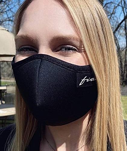 CM04P, FIA, All Purpose Protective Designer Masks (4 Pack: 2 Adult Large/2 Adult Small), Black