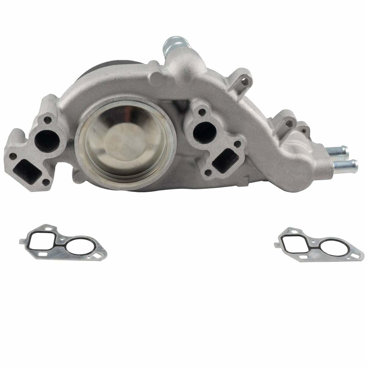 Melling Water Pump, Black Pulley, Mechanical, 4.73 in Hub Height, Aluminum, Natural