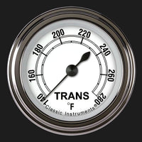 Classic Instruments Classic White CW127SLF 2-1/8" Transmission Temperature Gauge Full Sweep