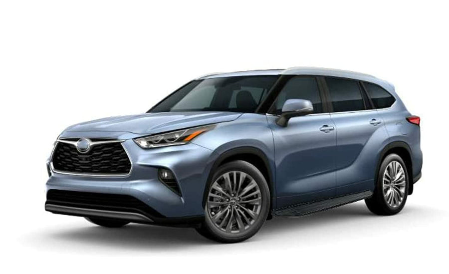 Peerless Black Horse Running Boards Compatible with 2020-2025 Toyota Highlander (Does not fit Grand Highlander)-PR-T2072BK
