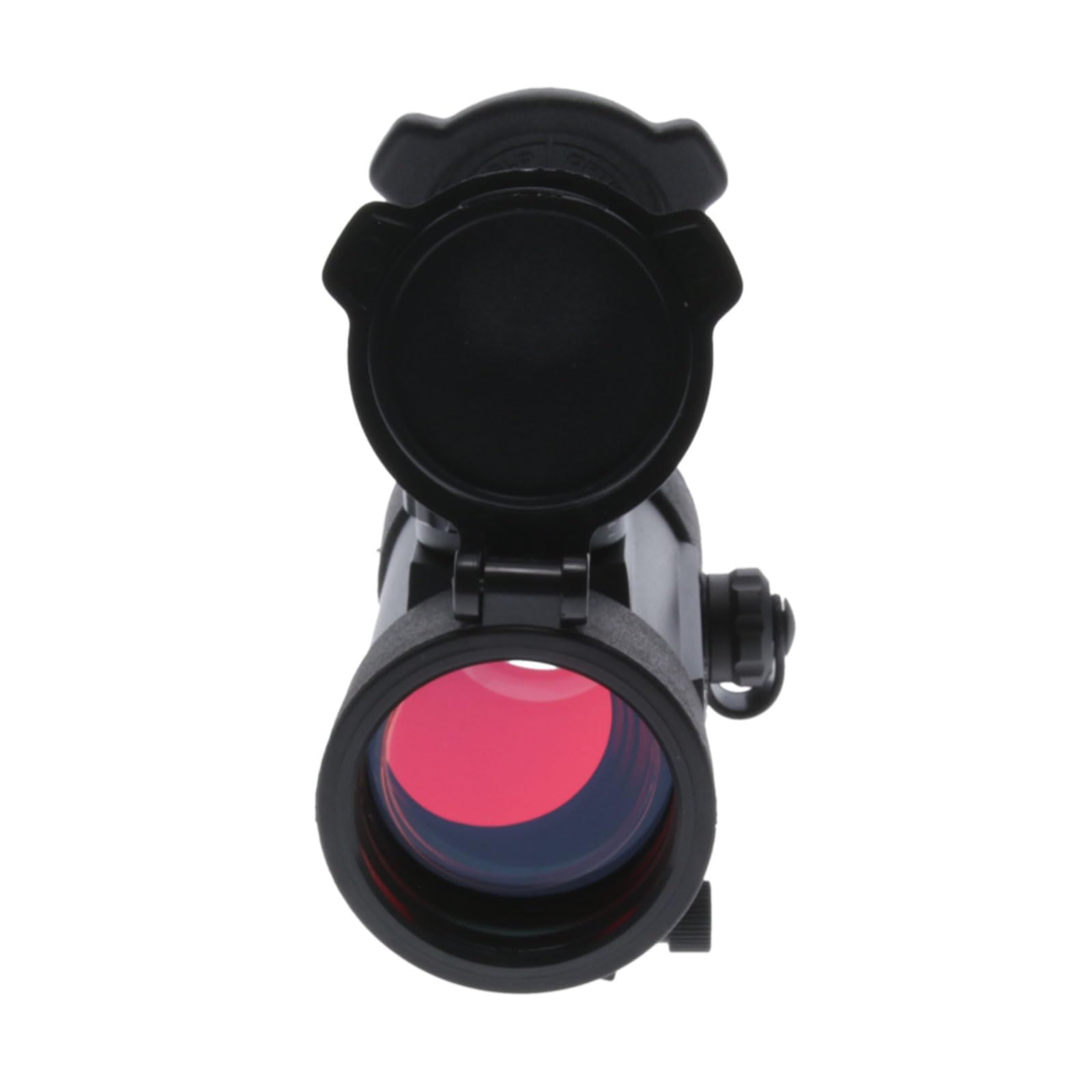 1x40mm TRUGLO Traditional 5-MOA Hunting Durable Lightweight Waterproof Fogproof Shock Resistant Adjustable Aluminum Red-Dot Sight Flip-Up Lens Caps Included