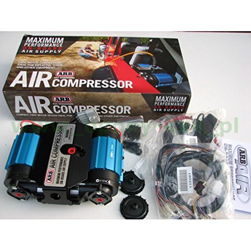 ARB CKMTA12 On-Board '12V' Twin High Performance Air Compressor, Ideal for Air Lockers Locking Differentials, Tire Inflator, Air Horn, Air Tools and Pneumatic Tools.