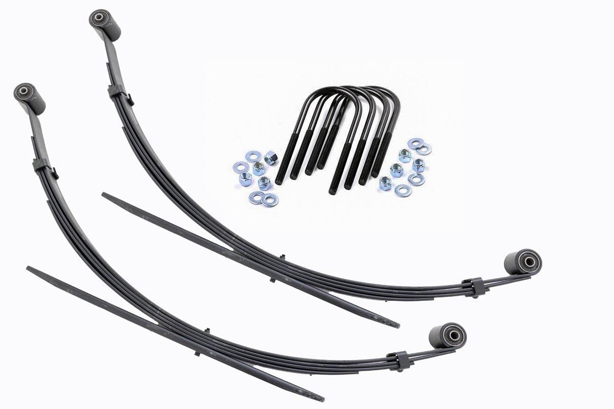 Rough Country Rear Leaf Springs for F-250/F-350 SuperDuty Ford (1999-2004) with 4" Lift - Set of 2