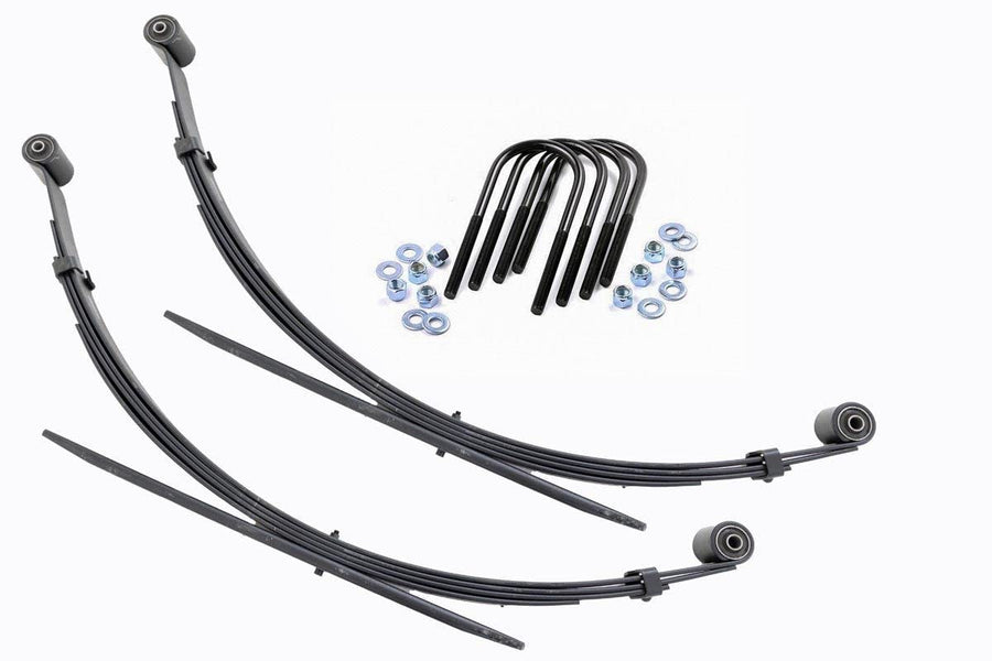 Rough Country Rear Leaf Springs for F-250/F-350 SuperDuty Ford (1999-2004) with 4" Lift - Set of 2