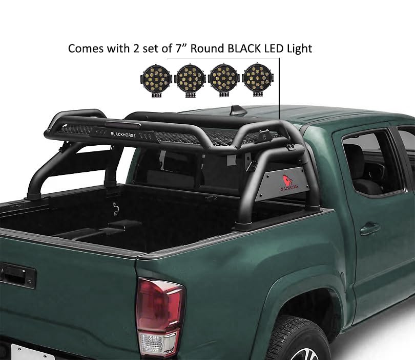 Atlas Black Horse Roll Bar Kit Compatible with 2015-2023 Toyota Tacoma-ATRB-TOTAB-PLB