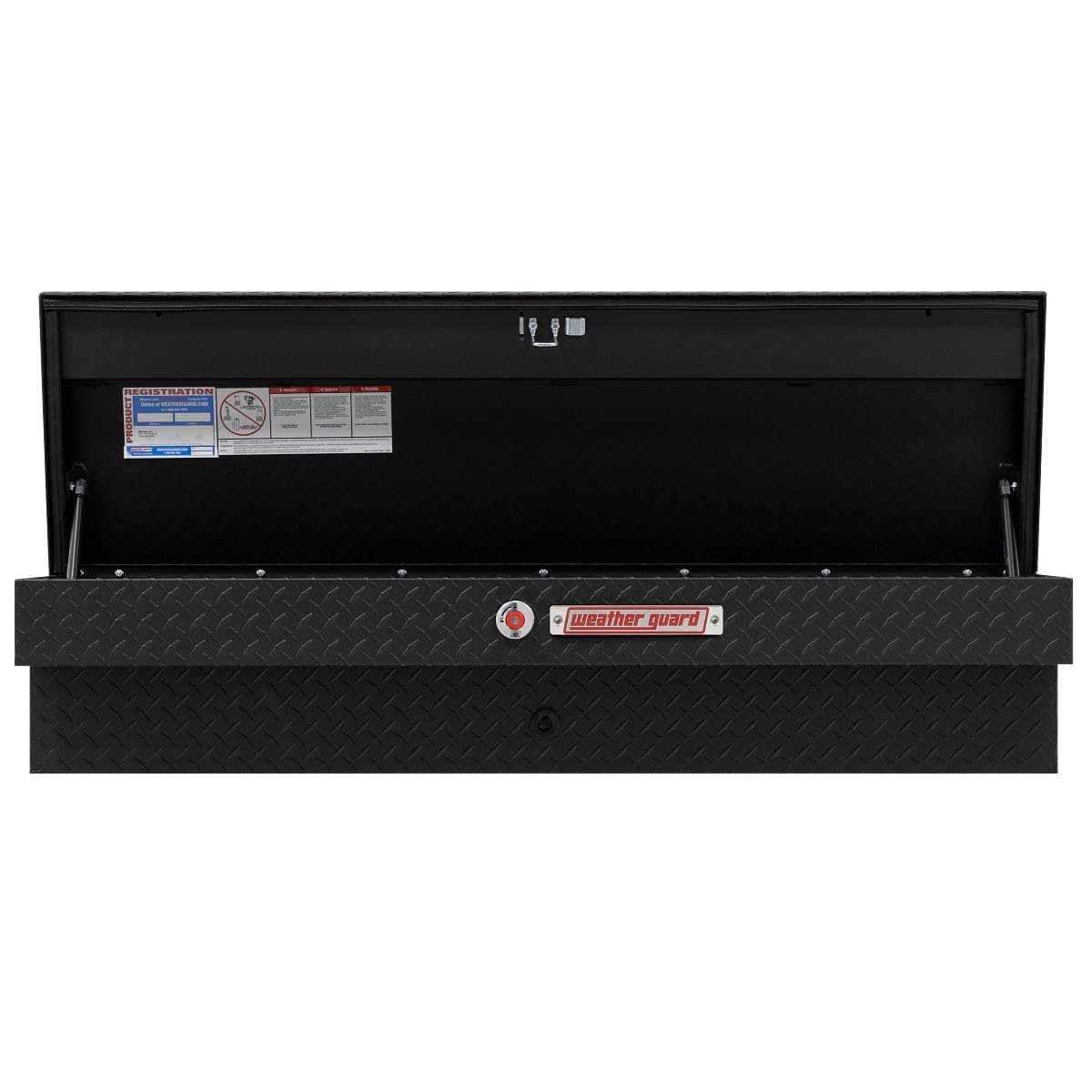 Weather Guard 56in Model 174-52-04 Lo-Side Box, Aluminum, Textured Matte Black, 4.0 cu ft