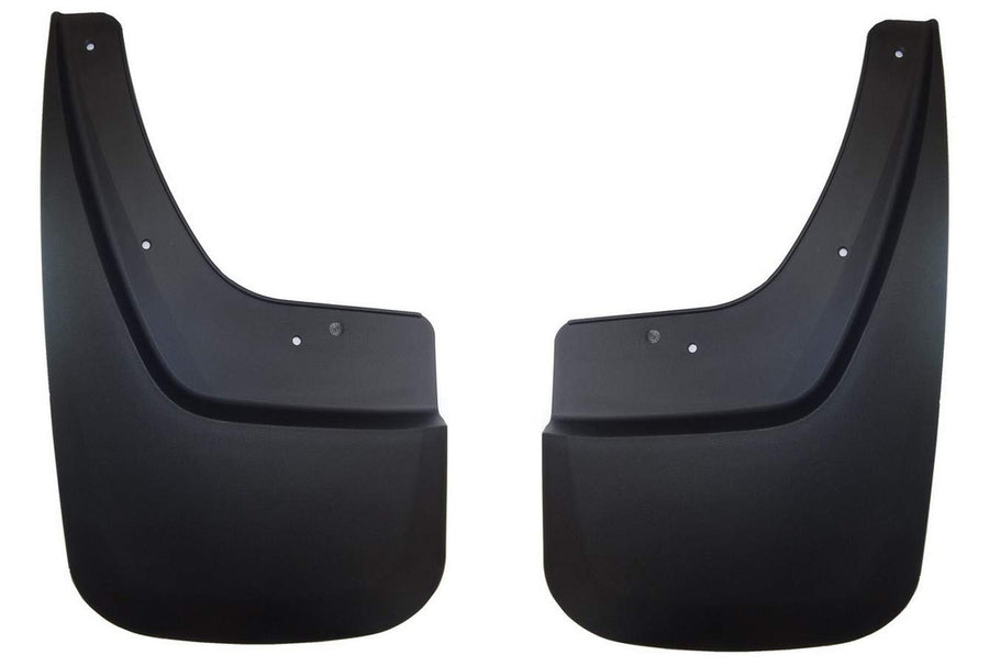 Front Mud Guards - Husky Liners | 2014-2018 GMC Sierra 1500, 2019 GMC Sierra 1500 Limited, 2015-2019 GMC Sierra 2500/3500 HD, Front Set - Black, 2 Pc | 56891