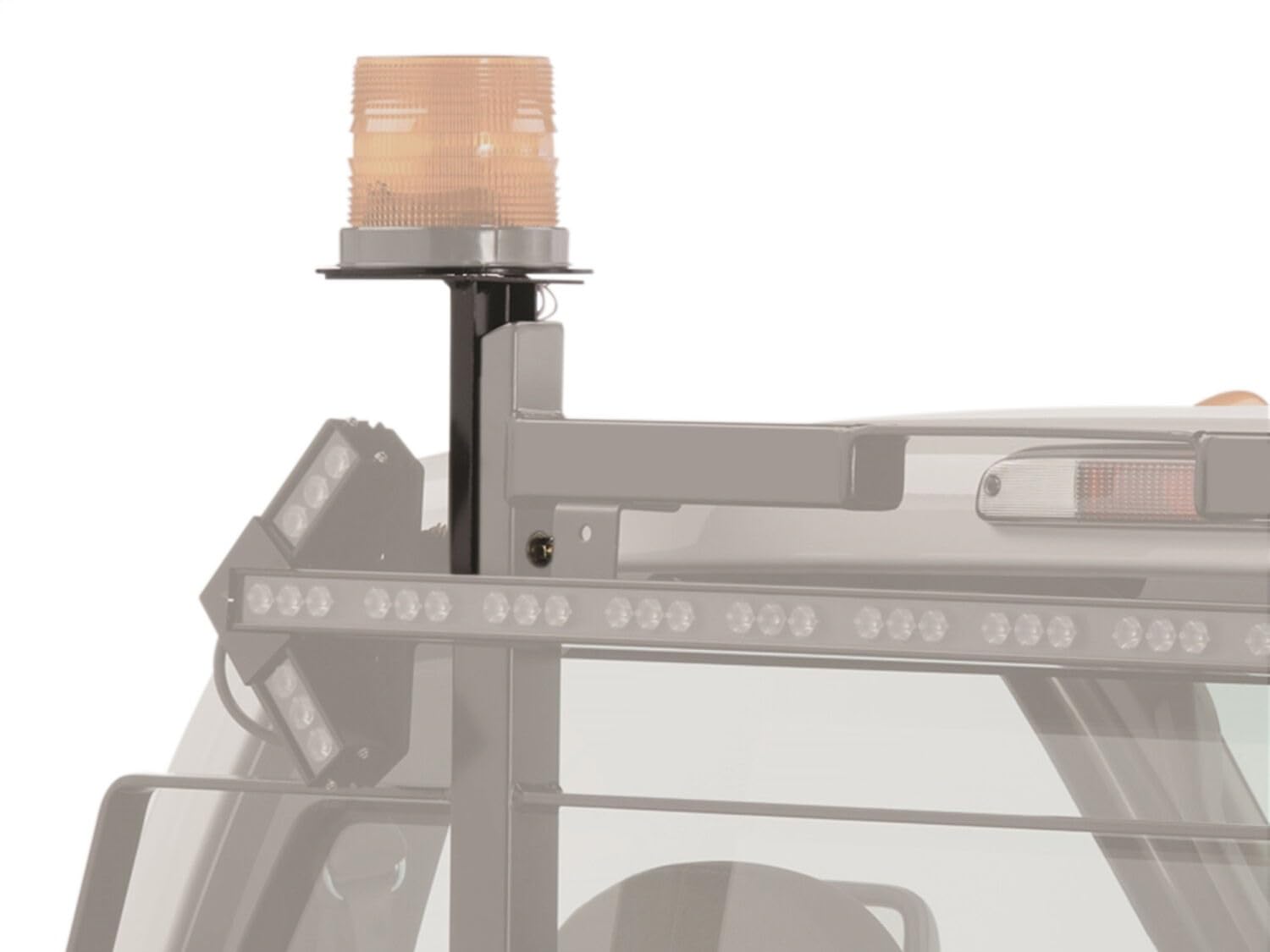 BACKRACK Light Bracket RealTruck 6.5" Base | Black, Driver Side | 81001 | Universal w Frame's