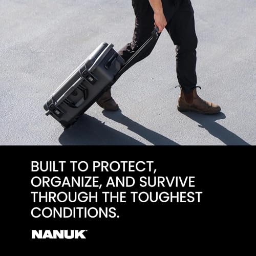 NANUK Pro Photo Kit 960 – Waterproof Travel Camera Hard Case with Padded Dividers and Wheels, 25.4” x 20” x 14.5” Dustproof and Impact-Resistant, Ideal for Heavy Loads – Black