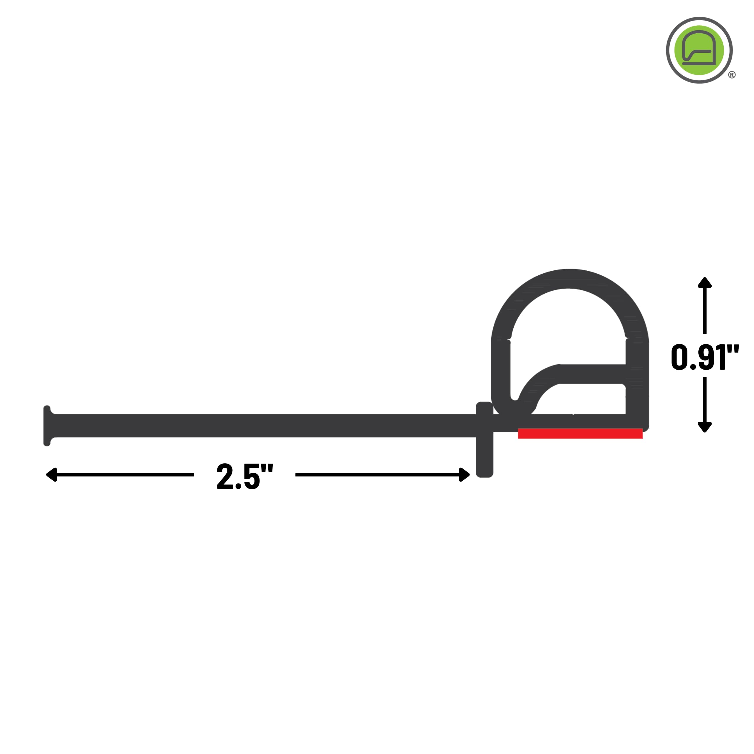4002898 Flip 'N Seal® RV Slide-Out Seal .91" Bulb x 2.5" Wipe (40 feet)