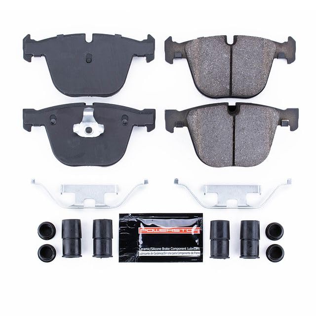 Power Stop Z23-919 Rear Brake Pads Ceramic For BMW 1 Serie, 535i, 545i, 550i, 645Ci, 650i, 745Li, 745i, 750Li, 750i, 760Li, 760i, ActiveHybrid 7, Alpina B7, M3, M5, M6, BM [Model Specific]