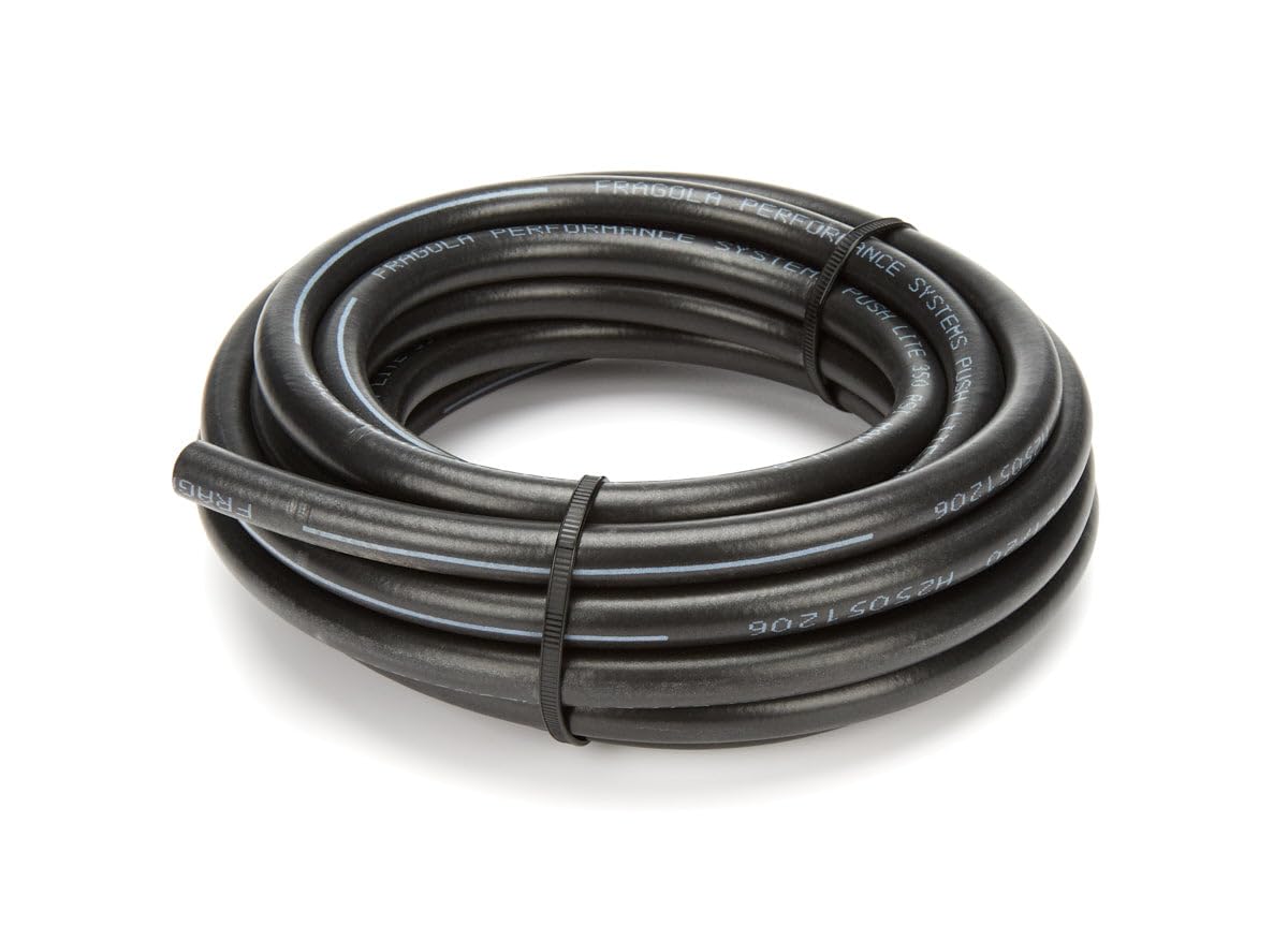 15ft Fragola #4 Hi-Temp Push-Lite Hose - Black