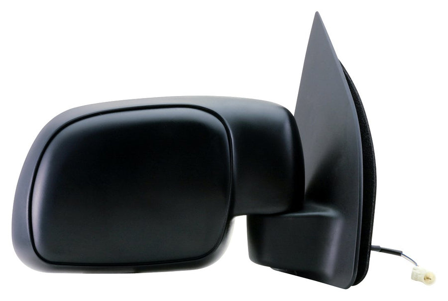 Fit System Side Passenger Mirror for Ford F250, F350, F450, F550 Super Duty Pick-Up, Black, Foldaway, Flat Lens, Power