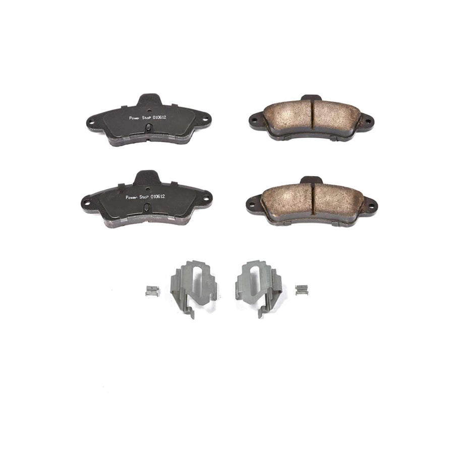 Power Stop Front Brake Kit For Contour Ford 1995-00 |Mercury Cougar 2000-01 |Mystique 1995-00 - Ceramic Brake Pads With Installation Hardware, 17-661
