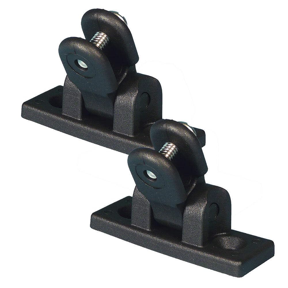 Nylon Carver Deck Hinge Pair - Black