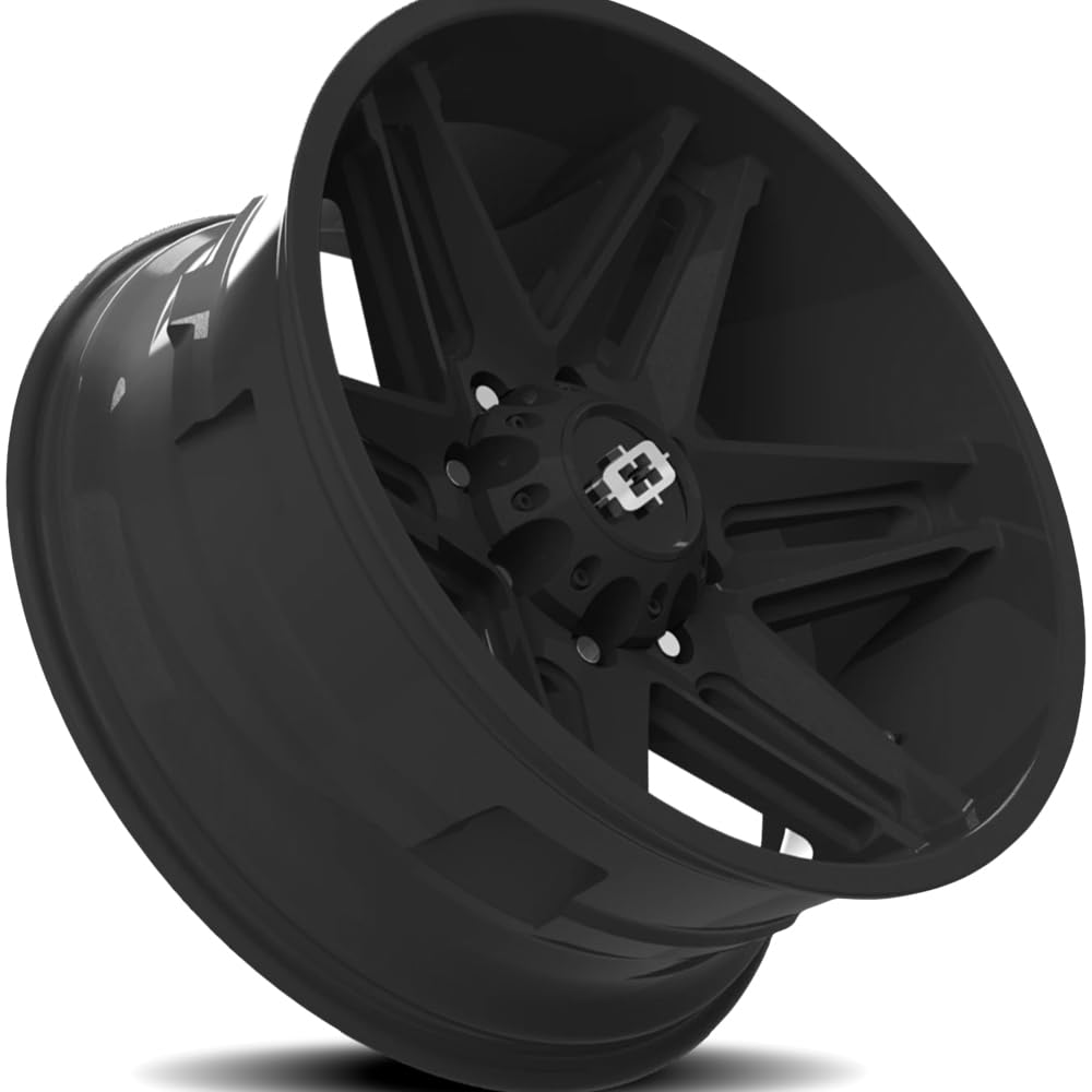 20x12 Vision Razor 363 -51mm Satin Black Wheel Rim 20" Inch 8x6.5"