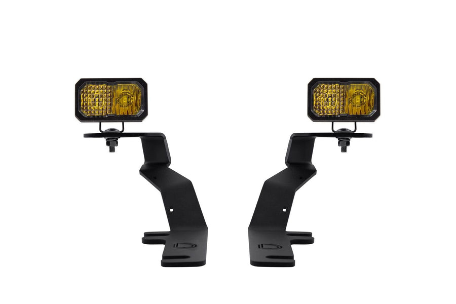 Stage Series Diode Dynamics 2 Inch LED Ditch Light Kit for 2015-2020 Ford F-150, Sport Yellow Combo