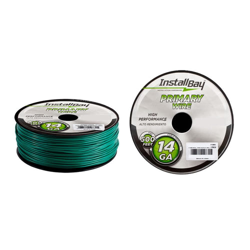 14-Gauge Green Primary Wire Install Bay PWGN14500 (500' Spool)
