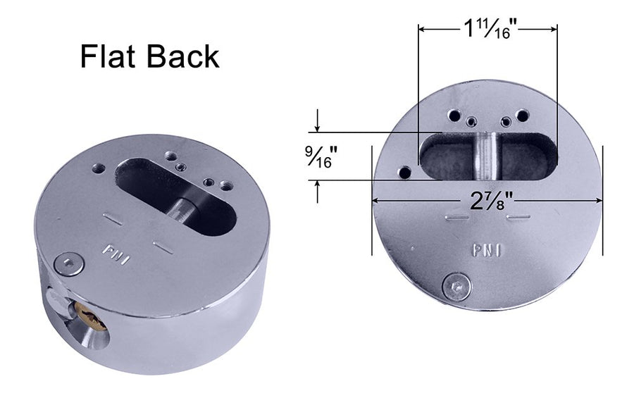 Master Lock Keyed Alike American (1) Solid Steel, High Security, Hidden Shackle Padlocks, w/Bumpstop Technology A2010NKA-1