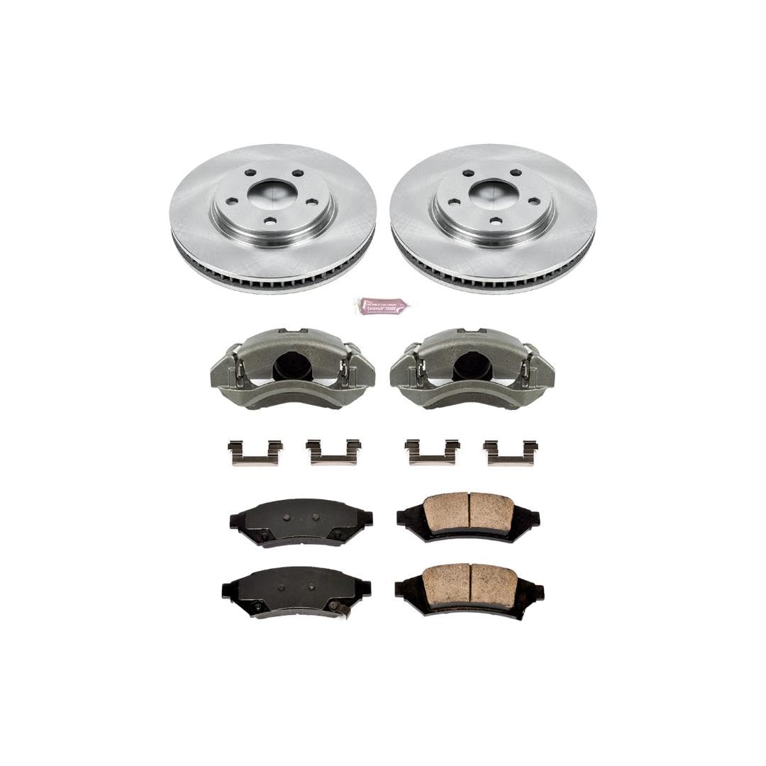 Power Stop KCOE1586 1-Click Autospecialty OE Replacement Brake Kit with Calipers For Pontiac Grand Prix 2004 [Model Specific]