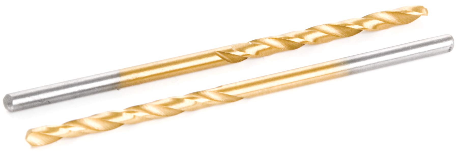 W8563 Performance Tool 3/32-Inch Titanium Drill Bits, 2pc Set - High Speed Steel Drill Bits for Wood, Metal, Plastic, and Fiberglass