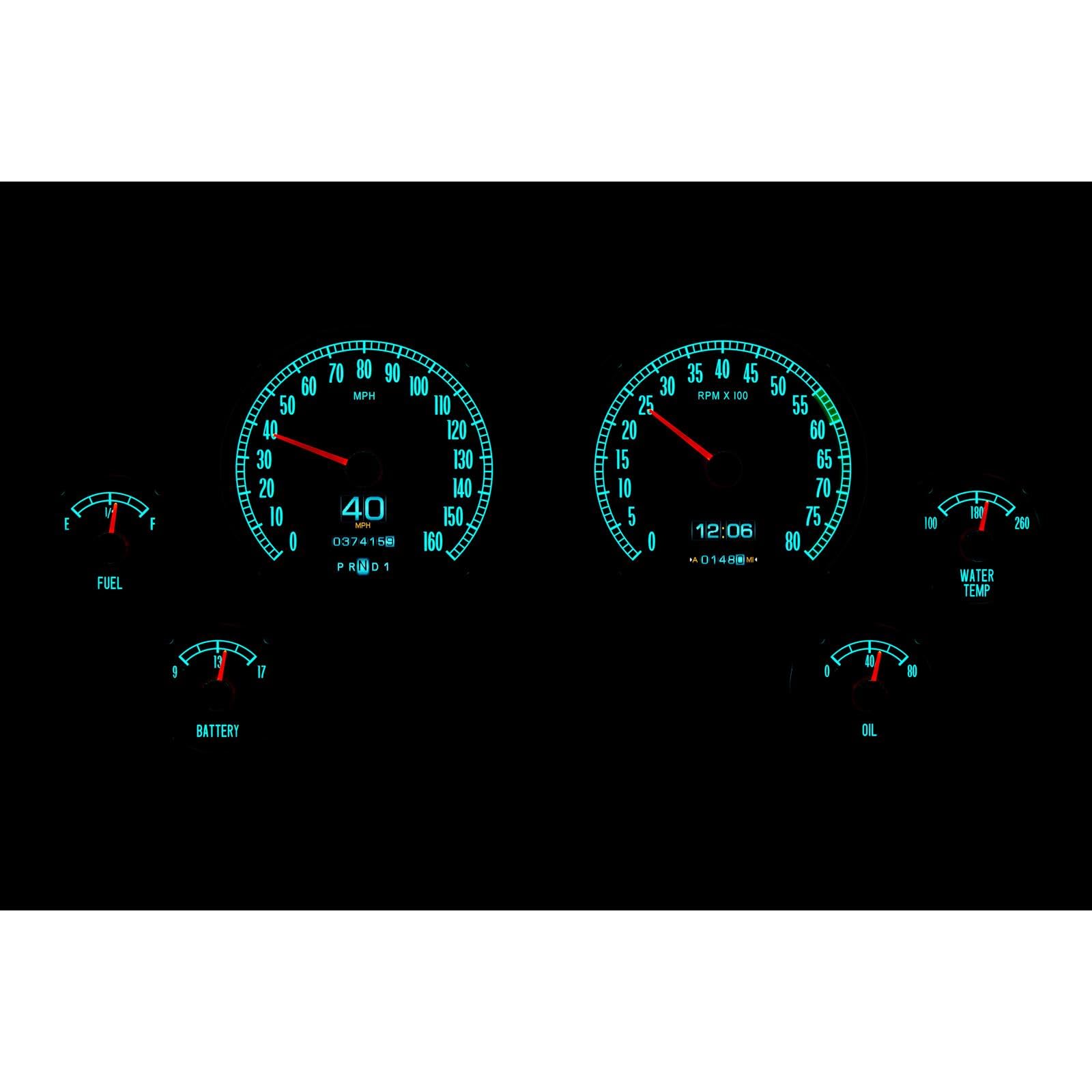 Dakota Digital Retrotech RTX-65C-VET-X Gauge Instrument System Compatible with 1965-67 Chevy Corvette