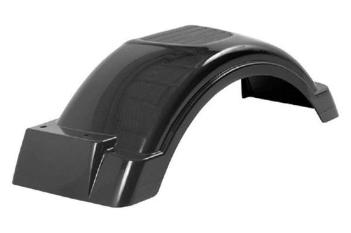 Fulton Plastic Trailer Fenders Fender, 8-Inch -12-Inch Tire Size, Black #008559