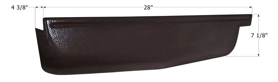 ICON 12894 Corner Cap, RH, Front, Forest River, Rockwood, Brown
