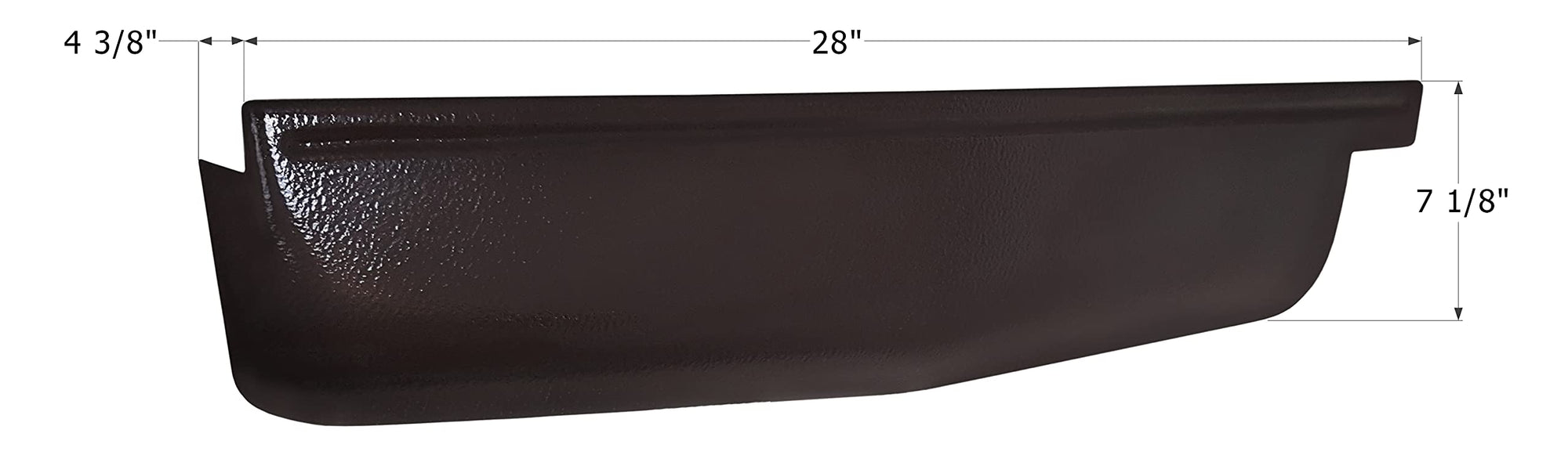 ICON 12894 Corner Cap, RH, Front, Forest River, Rockwood, Brown