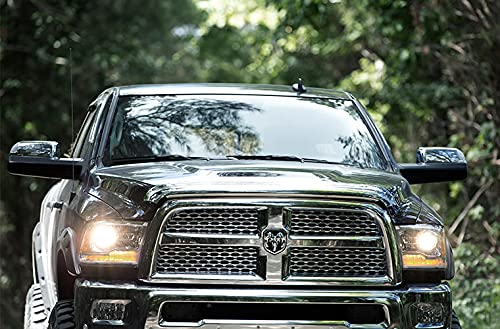 Chrome Hood Shield / Protector Auto Ventshade [AVS] | Fits 2009 - 2024 Dodge Ram 1500 (19 - 24 Classic Body Only, No Rebel Models) | Medium Profile Bug Deflector - 1 pc., Chrome | 680045