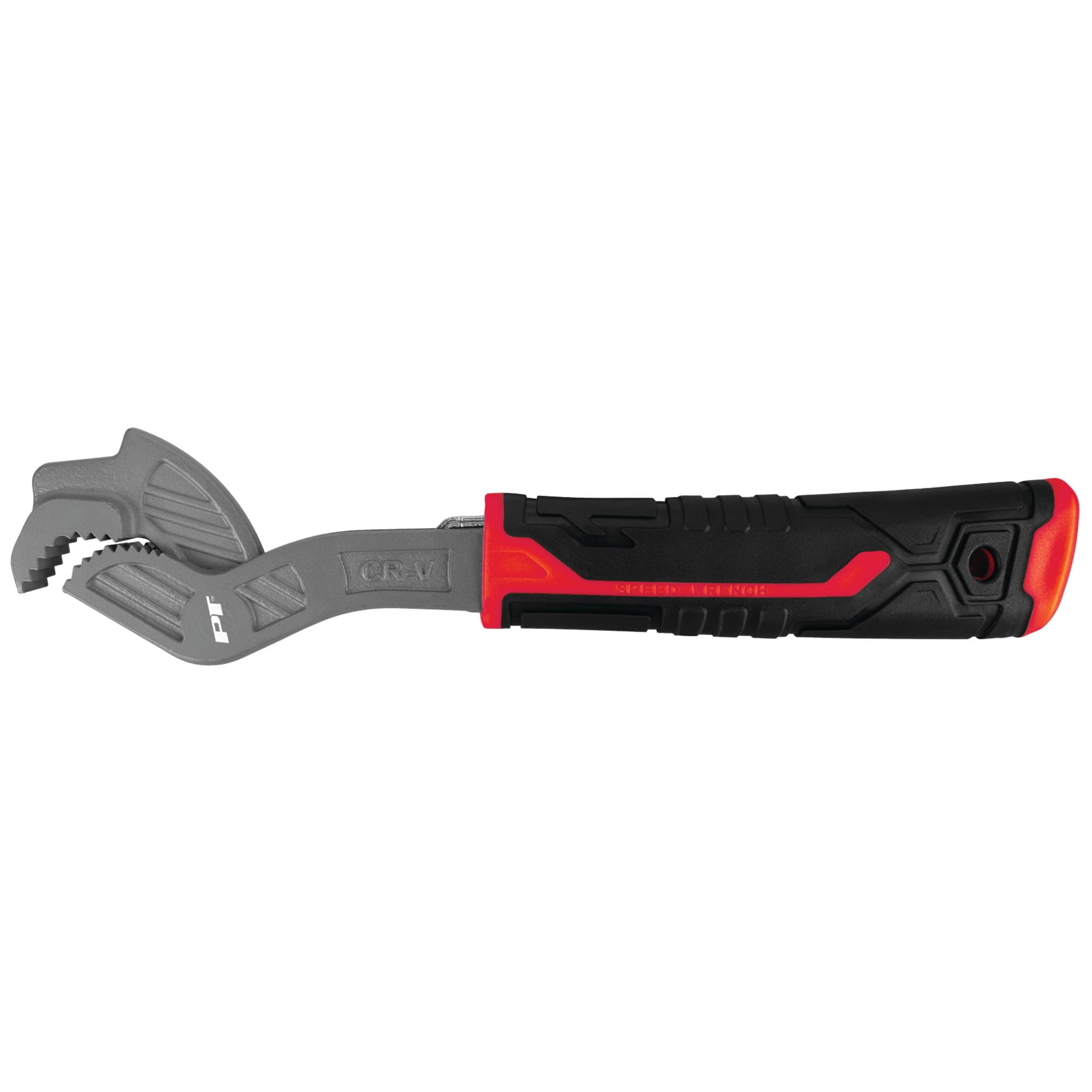 8 In. Performance Tool W30797 Universal Wrench, Drop-Forged Chrome Vanadium, Ratcheting Action, Spring-Loaded, TPR Handle