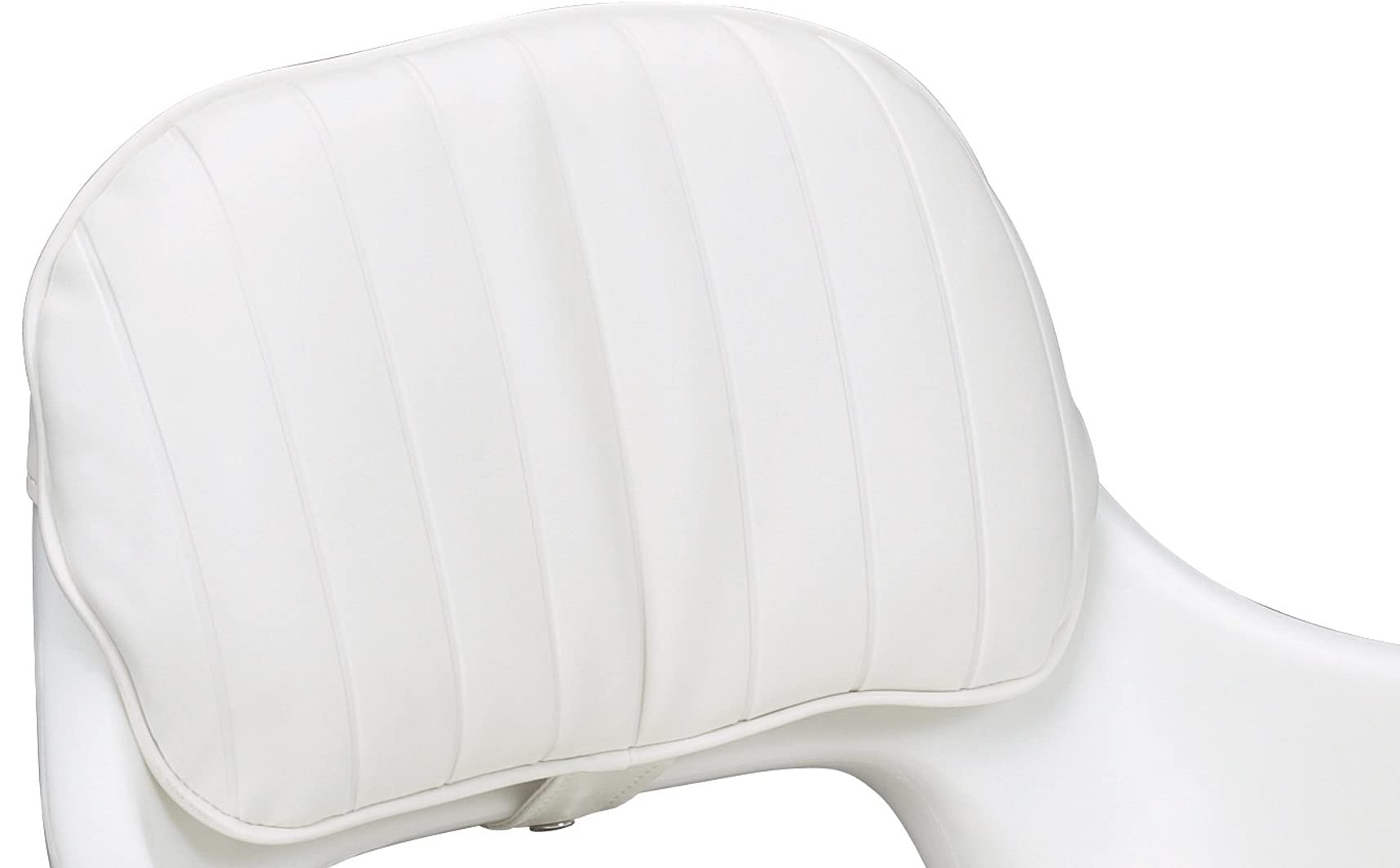 Moeller ST2000-HD Marine Moeller, Boat Helm Seat and Cushion, Includes Mounting Plate , White , 24.5" x 20" x 16"