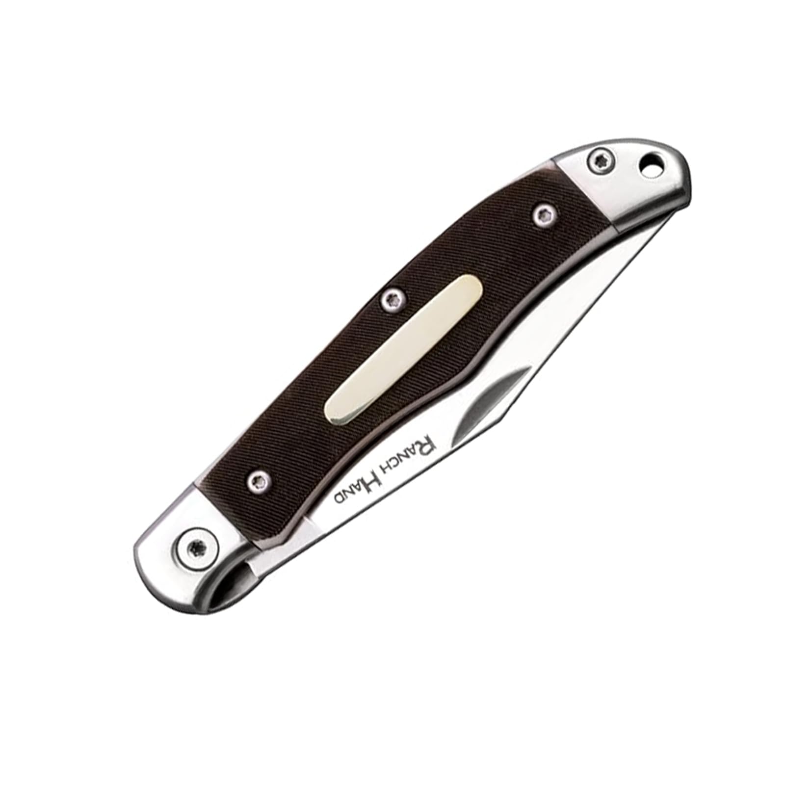 3" Cold Steel Ranch Hand SK-5 Razor-Sharp Blade 3.75" Faux Sawed Bone Handle Compact Pocket Versatile Folding Knife w/Liner Lock