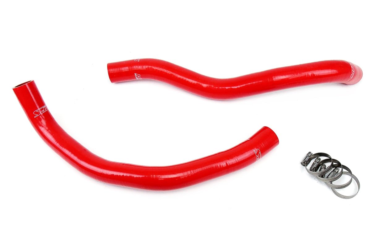 Red HPS 57-1391-RED Silicone Radiator Coolant Hose Kit