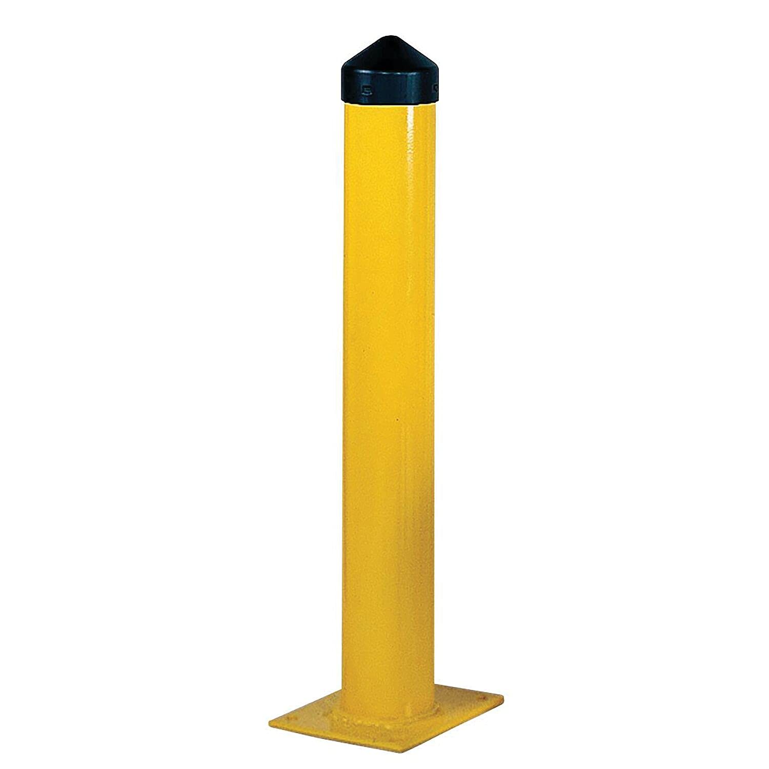 1755 Eagle Bollard Post, Round, 5" Size, 5-19/32" Diameter x 24" Height, Yellow