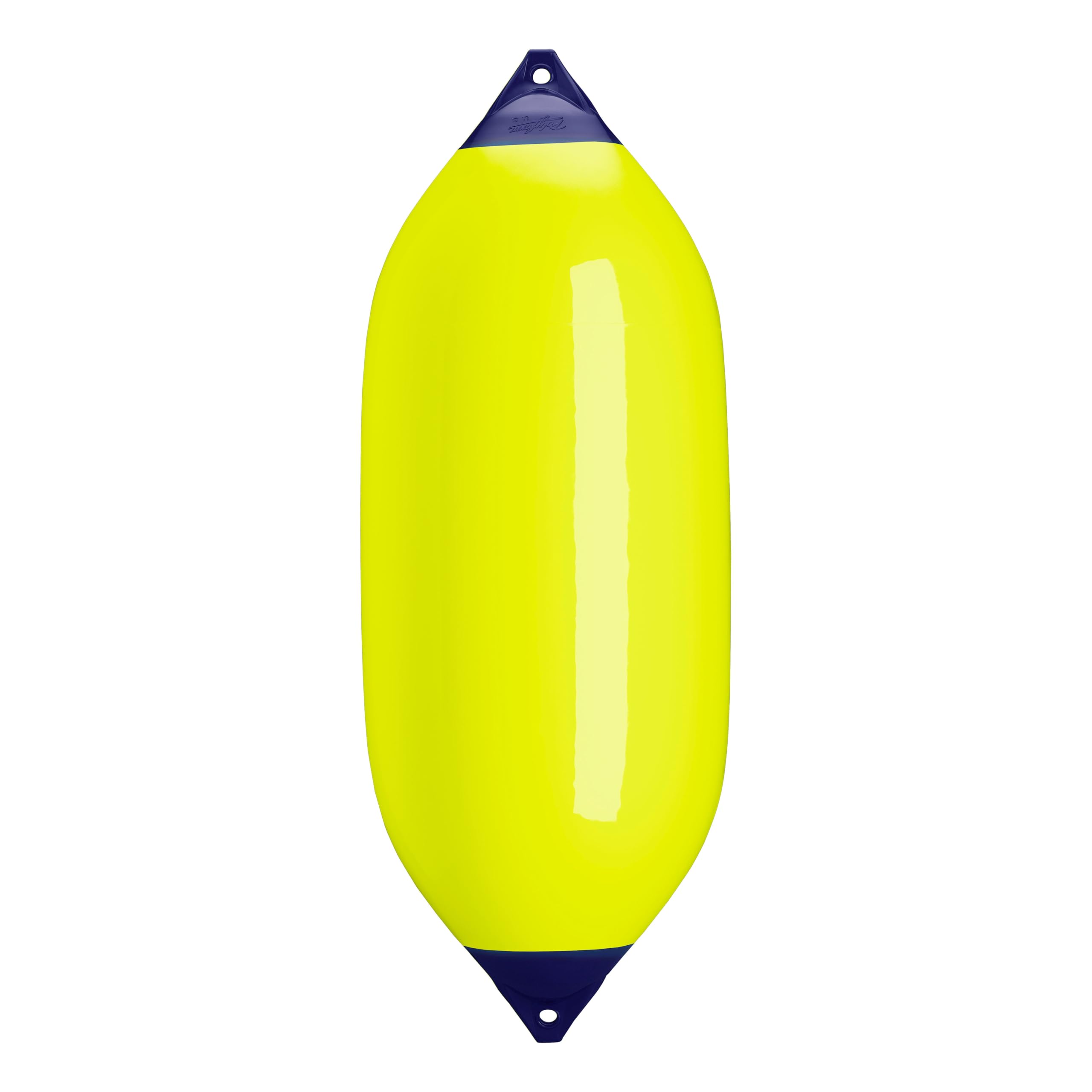 Polyform F-13 Boat Fender F-Series Standard Blue Ropehold - Saturn Yellow
