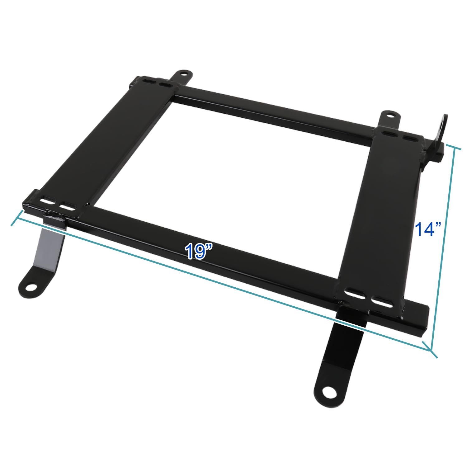 Seat Steel Spec-D Tuning Mounting Brackets Rail Track Pair Compatible with 1997-2004 Chevy Corvette C5 Racing