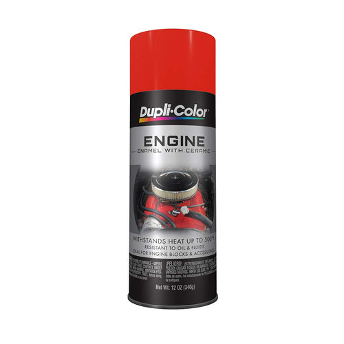 Engine Enamel Spray Paint Dupli-Color with Ceramic - Chevrolet Orange Red - 12 oz Aerosol Can