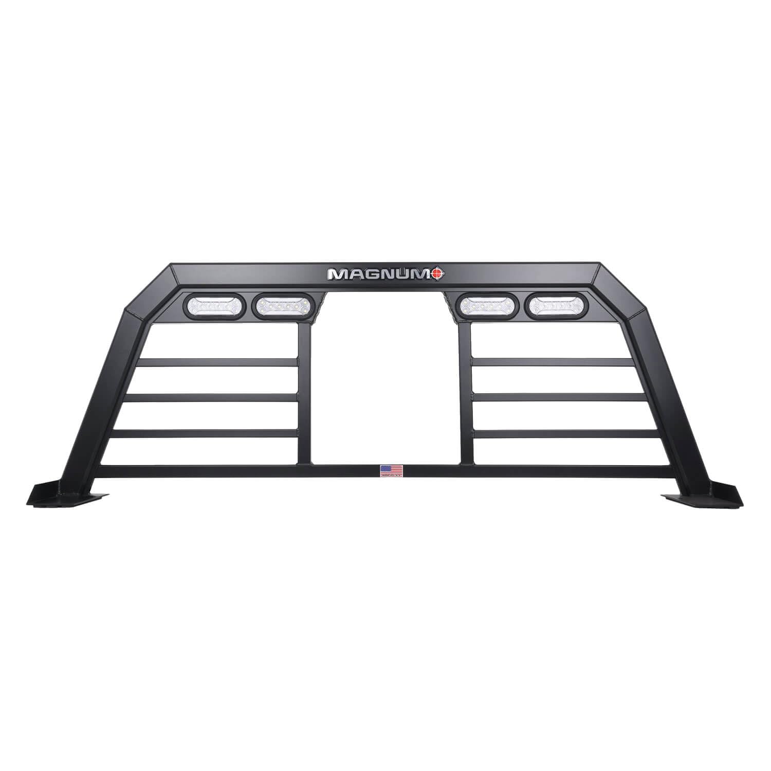 High Magnum Pro Lighted Headache Rack Bars with Window | Fits 20-23 Ford Super Duty