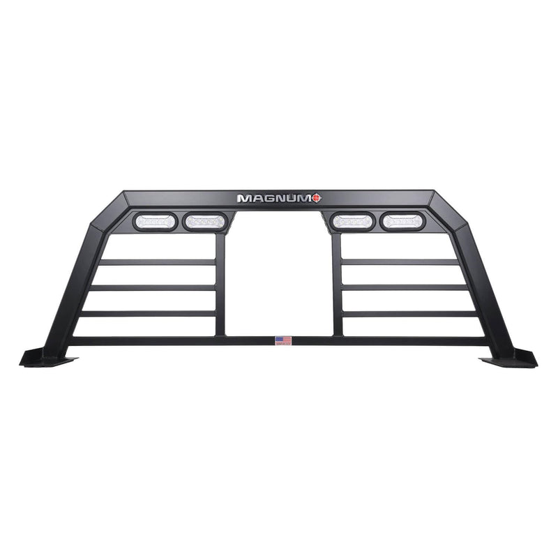 High Magnum Pro Lighted Headache Rack Bars with Window | Fits 20-23 Ford Super Duty