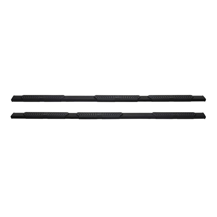 28-534585 Westin R5 Wheel to Wheel Modular Nerf Bars fits 2007-2019 Silverado Sierra 2500 3500 Crew Cab 8' Bed (Exc Dually) (Exc 2007 Classic) Black Pair