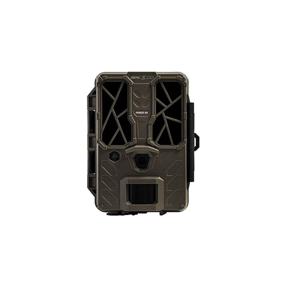 SPYPOINT Trail Camera FORCE-20 20MP HD Video w/ 48x High Power LEDs & Infrared Boost Tech for GREAT NIGHT IMAGE, 80' Flash Range, Low Glow Backlit Setup LCD Screen | NON-Cellular