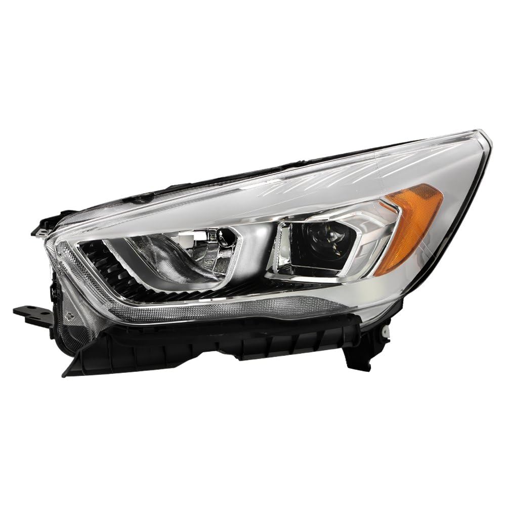 Ford Escape Spyder (POE) 17-19 w/LED DRL Chrome Bezel Headlight - OE Left