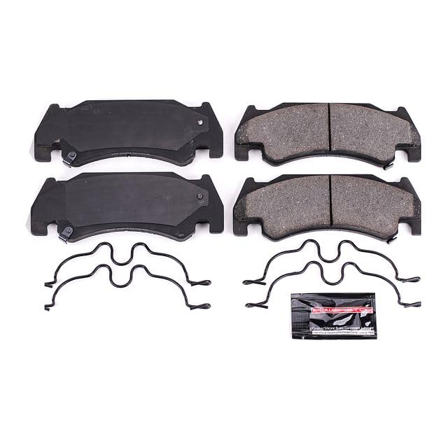 Power Stop Z23-1085 Z23 Evolution Sport Carbon Fiber Infused Ceramic Brake Pads with Hardware For Dodge Ram 1500 2005-2006 [Model Specific]