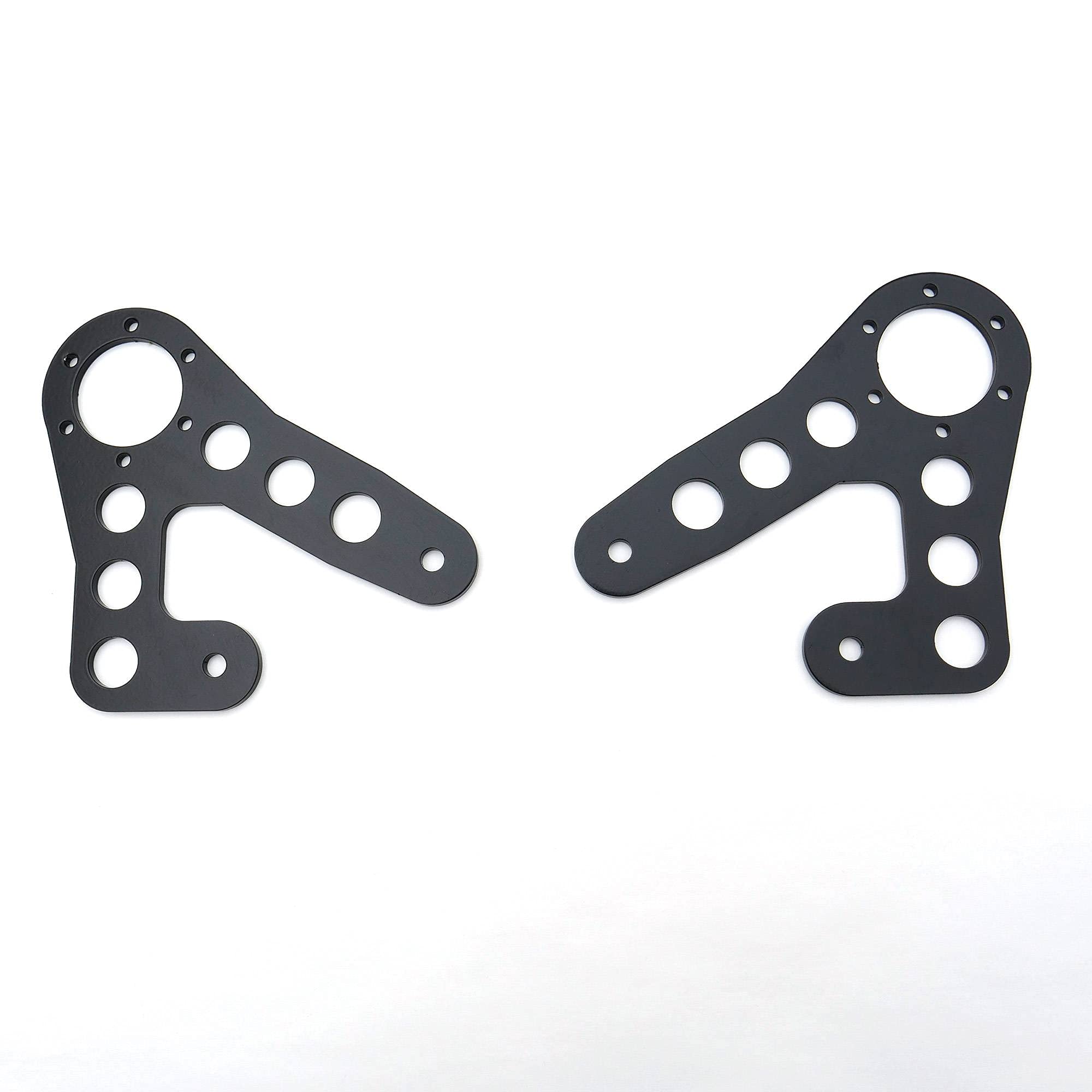 ZROADZ LED Roof Mount Bracket Accessory To Add and Install Dual/Stacked Straight Light Bar - Universal Fit - Mild Steel Gloss Black Finish - Easy Bolt-On Installation - PN #Z350002