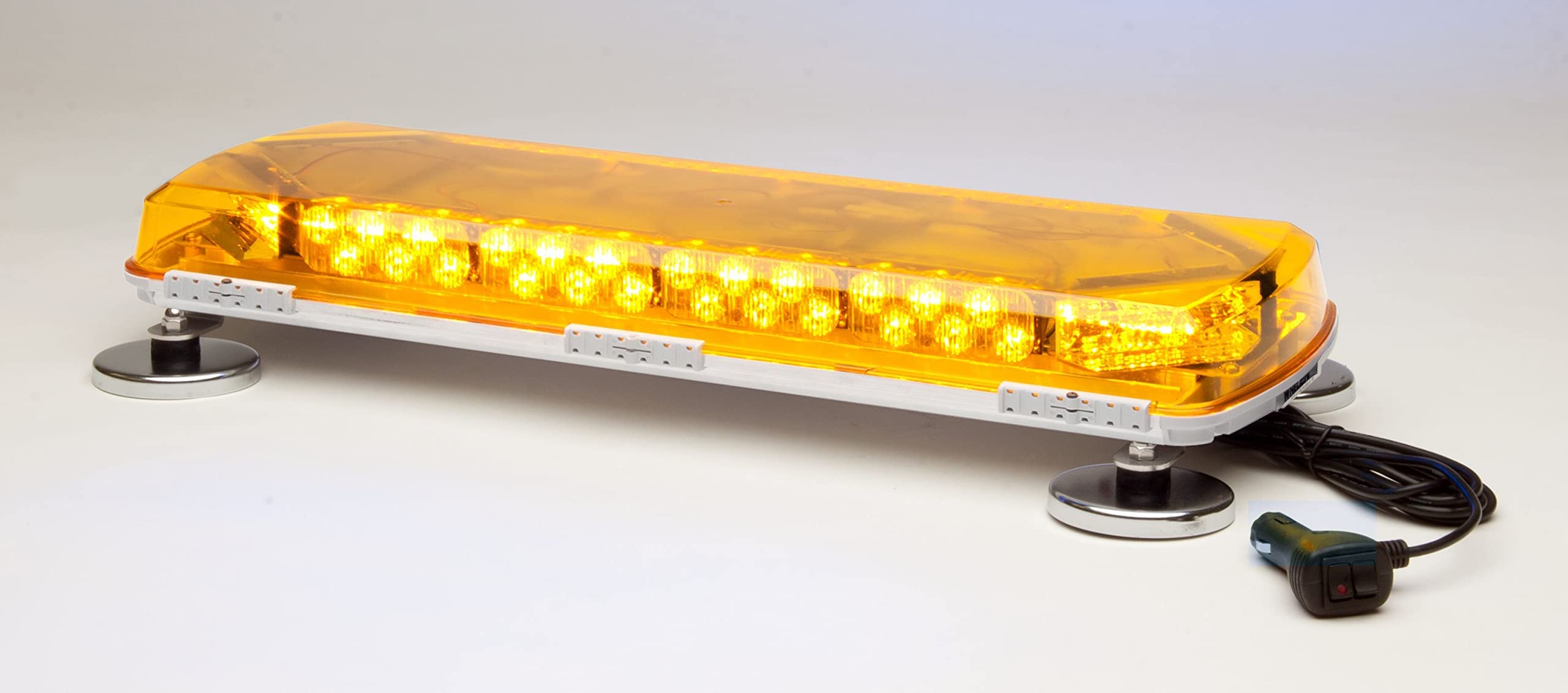 Whelen Century Series MC23MF Mini Lightbar 23" Split Amber/White Magnetic Mount